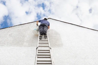 Peinture extérieure à l'Écouvotte — façades et ravalement